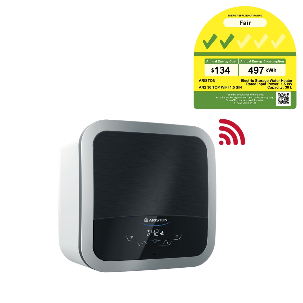 ANDRIS2 TOP 30 WI-FI ELECTRIC STORAGE WATER HEATER